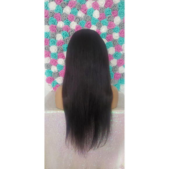 100%Human hair closure wig main image 2